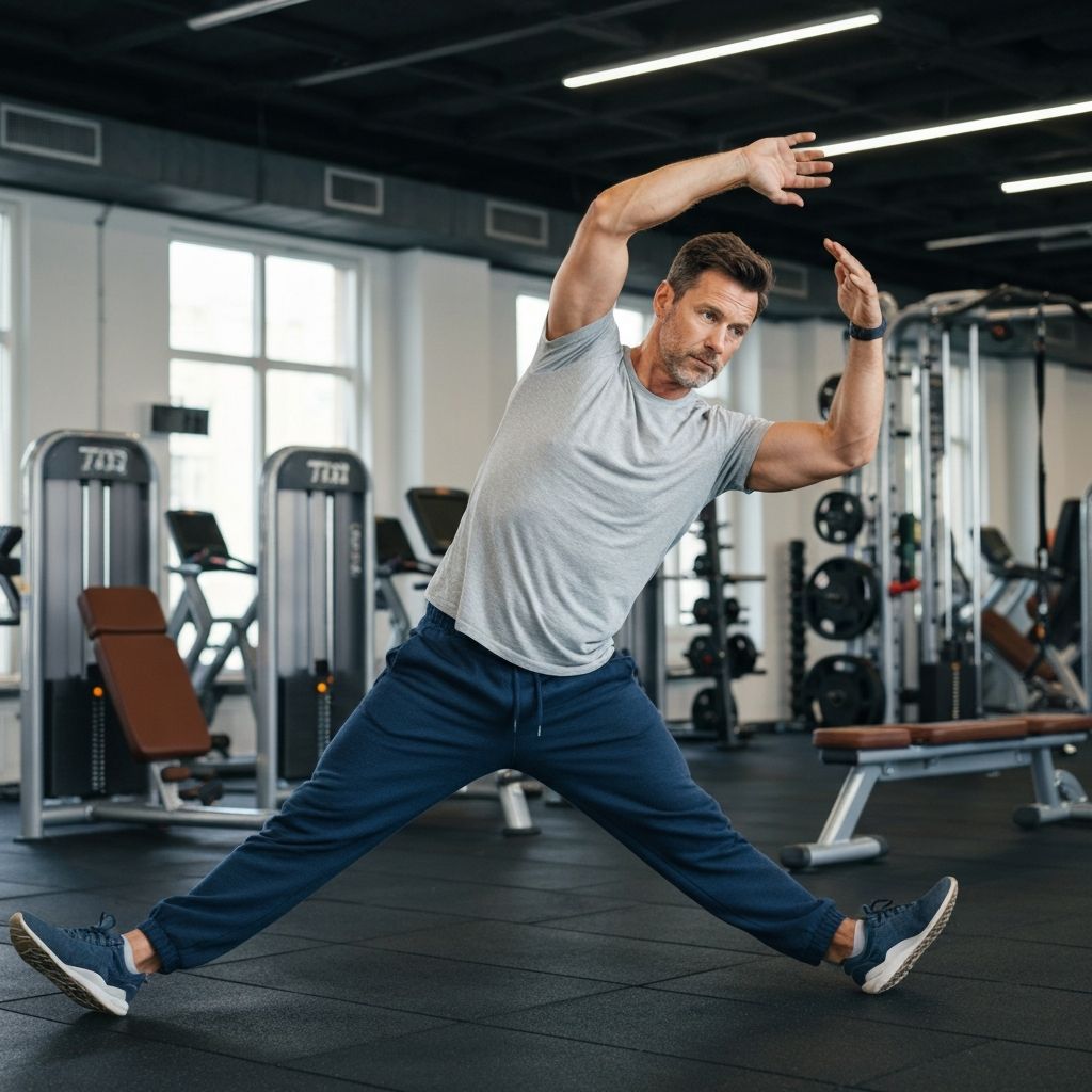 Person practicing flexibility exercise
